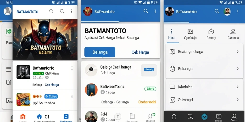 Tampilan antarmuka utama BATMANTOTO yang user-friendly untuk Cek Harga.