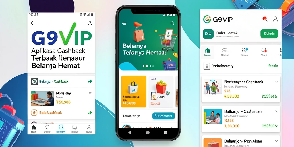 Tampilan antarmuka G9VIP dengan fungsi Cashback yang mudah digunakan.