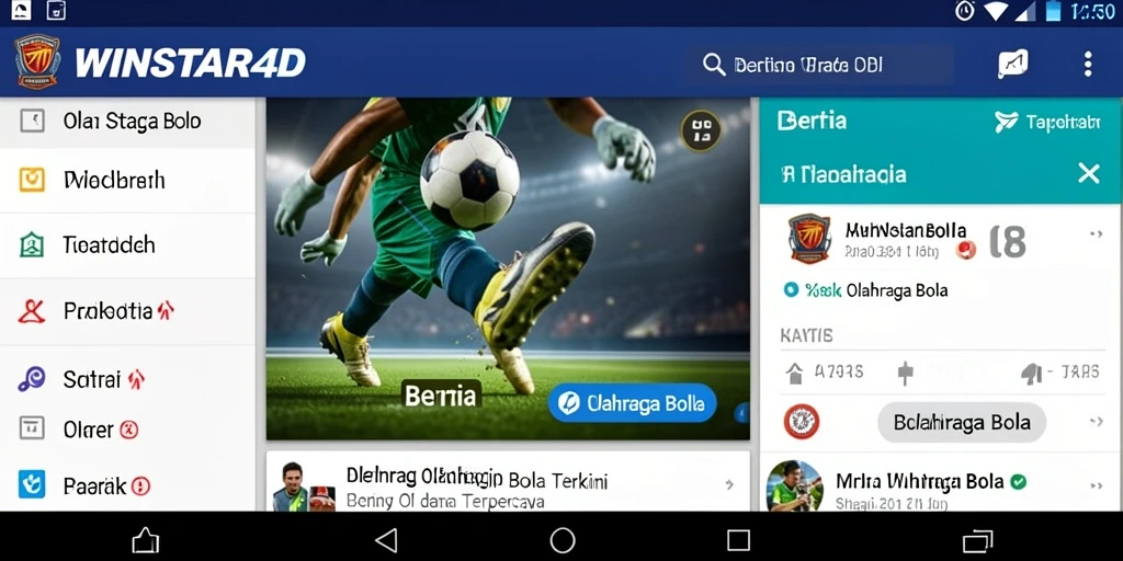 Tampilan antarmuka aplikasi WINSTAR4D yang modern dan informatif.